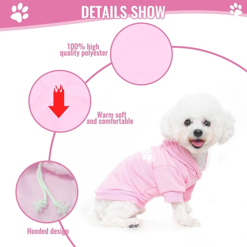 BINGPET Security Dog Hoodies Puppy Sweater Cold Weather Dog Coats Soft Brushed Fleece Pet Clothes Hooded Sweatshirt for Dog Cat - Image 2